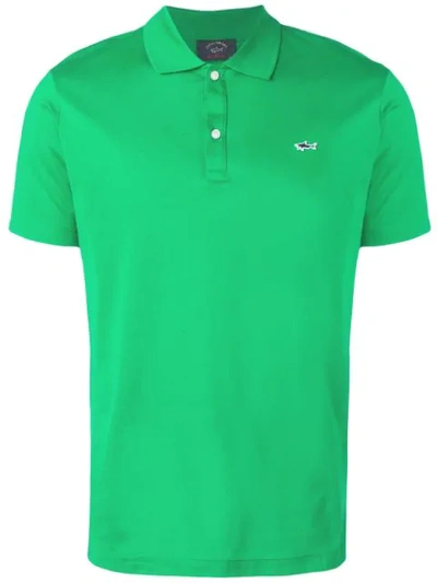 Shop Paul & Shark Basic Polo Shirt In Green