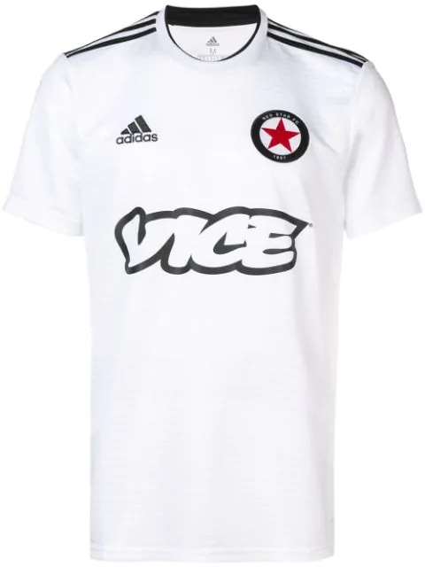 Adidas Originals Adidas Vice Print Football T-shirt - White | ModeSens