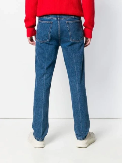 Shop Ami Alexandre Mattiussi Straight Fit Jeans In Blue
