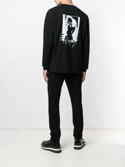 Shop Rta 'envy' Print Sweatshirt In Black