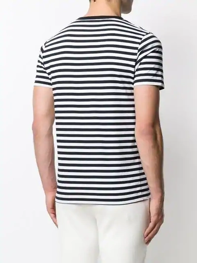 Shop Ron Dorff Striped T-shirt In Blue ,white