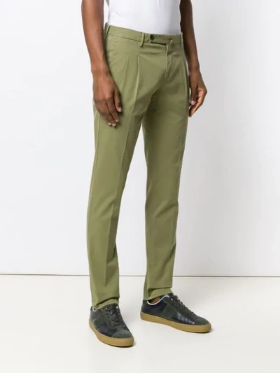 Shop Pt01 Tapered Chinos In Green