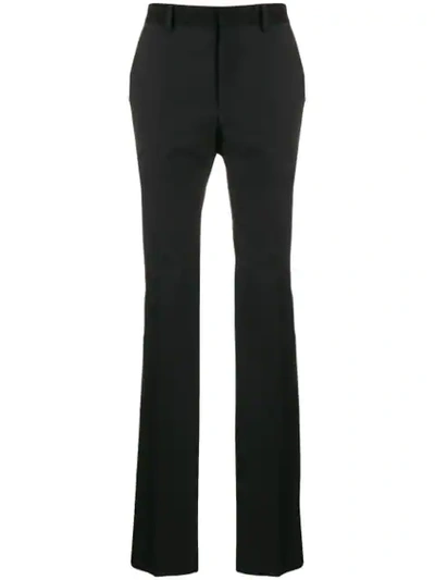 Shop Fendi Perforated Tailored Trousers In F0qa1 Nero