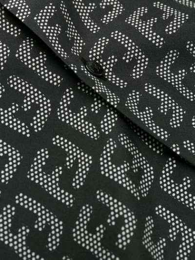 Shop Fendi Ff Print Shirt In Black