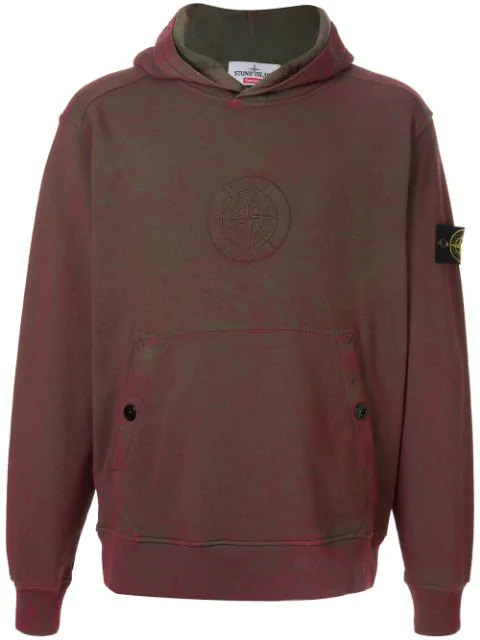 supreme stone island hoodie red