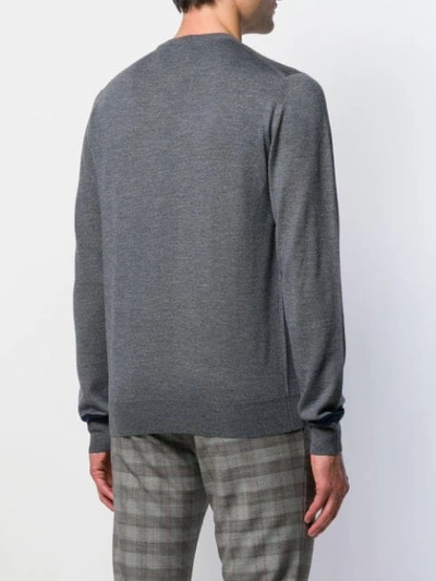 Shop Etro Crew Neck Sweatshirt In Grey