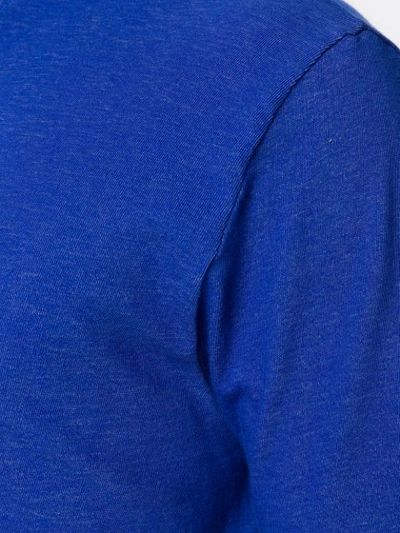 Shop Laneus Round Neck T-shirt - Blue