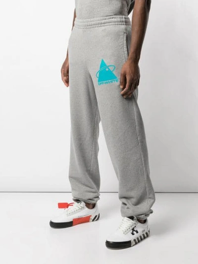 Shop Off-white Graphic Print Track Pants In Grey