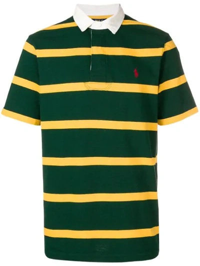 Shop Polo Ralph Lauren Striped Polo Shirt - Green