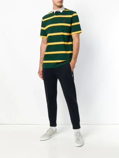 Shop Polo Ralph Lauren Striped Polo Shirt - Green