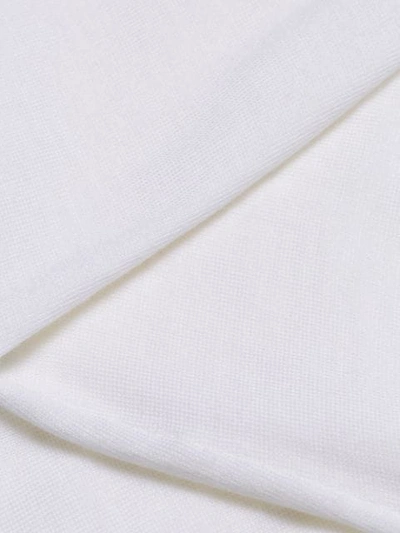 Shop Fendi Eyes Embroided Sweatshirt - White