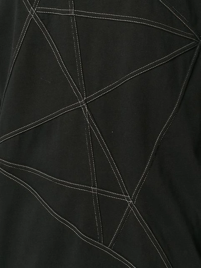 Shop Rick Owens Geometric Pattern T-shirt In Black