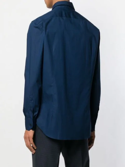 Etro Plain Shirt In Blue
