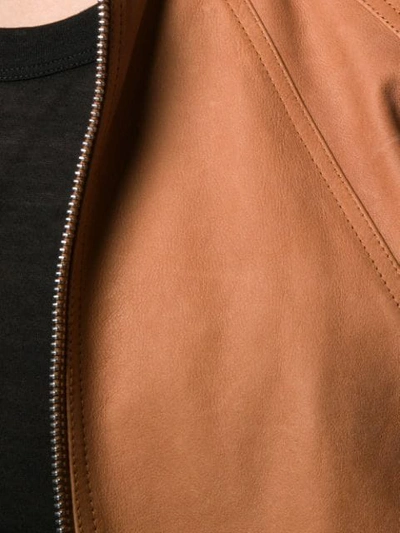 Shop Rick Owens Relaxed Jacket In Brown