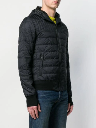 Shop Canada Goose Zipped Padded Jacket In Black