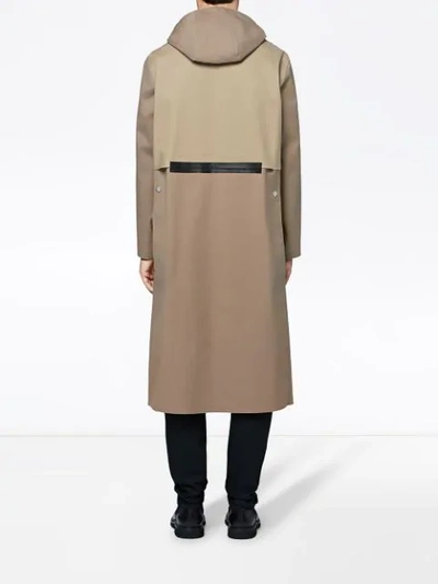 Shop Mackintosh 1017 Alyx 9sm Fawn Bonded Cotton Hooded Coat