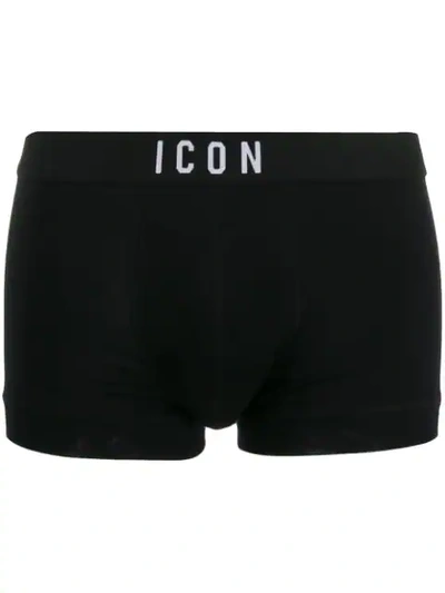 Shop Dsquared2 Icon Boxers In Black