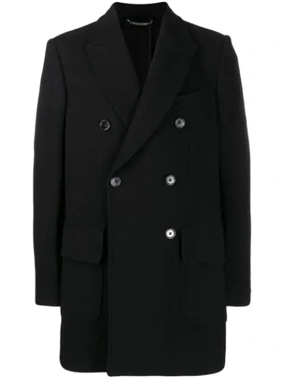 Shop Dolce & Gabbana Double Breasted Coat - Black