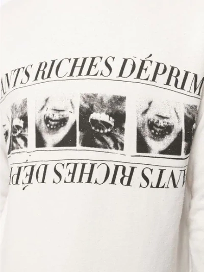 Shop Enfants Riches Deprimes Logo Print Sweatshirt In Neutrals