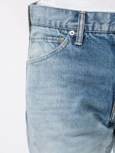 Shop Visvim Skinny-jeans In Distressed-optik In Blue