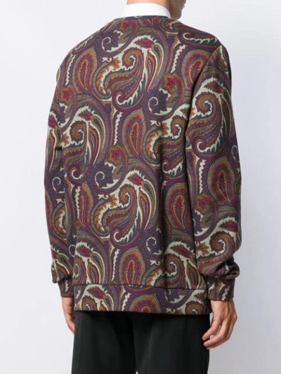 Shop Etro Paisley Print Sweatshirt In 8000