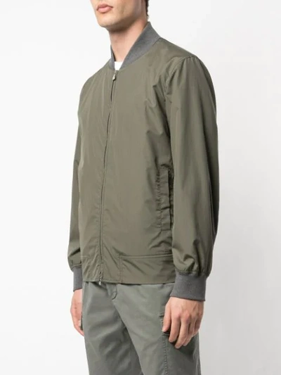 Shop Brunello Cucinelli Bomber Jacket In Green