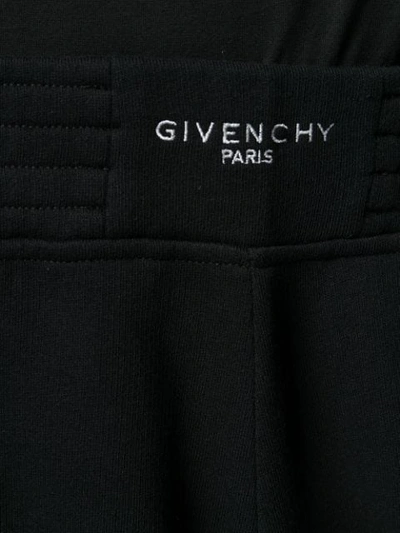 Shop Givenchy Contrast Stitching Bermuda Shorts In Black