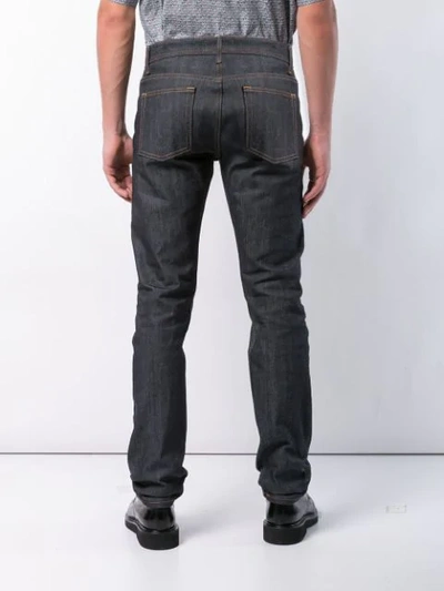 Shop Naked And Famous Slim-fit Jeans In Blue