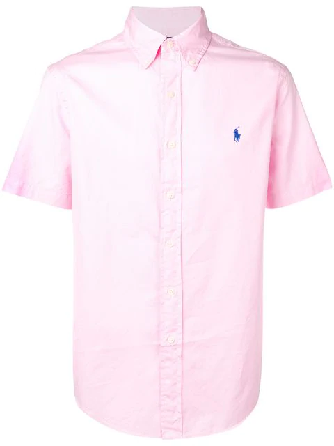 pink ralph lauren polo button down shirts