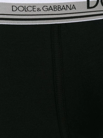 Shop Dolce & Gabbana Logo Fitted Boxers - Black