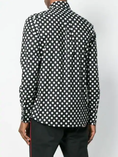 Shop Dolce & Gabbana Polka Dot Shirt - Black