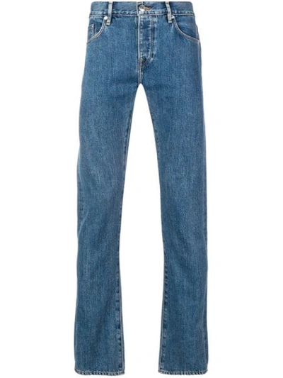 Shop Burberry Relaxed-fit Stonewash Jeans - Blue