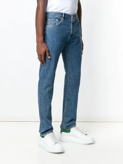 Shop Burberry Relaxed-fit Stonewash Jeans - Blue