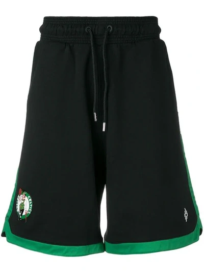 Shop Marcelo Burlon County Of Milan Boston Celtics Shorts In Black