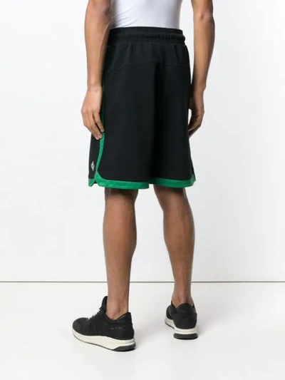 Shop Marcelo Burlon County Of Milan Boston Celtics Shorts In Black