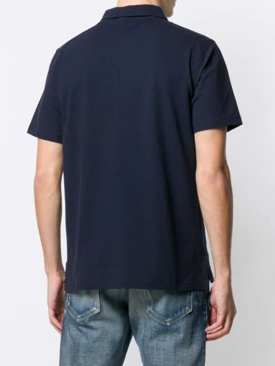 Shop Belstaff Short-sleeved Polo Shirt In Blue