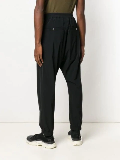 Shop Rick Owens Jersey Track Trousers In Black