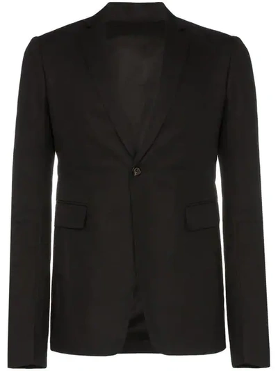 Shop Rick Owens Rip Stop Tailored Suit Jacket In Black