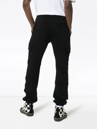 Shop Off-white Logo Cargo Trousers In Black