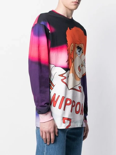 Shop Msgm Mila-print Sweatshirt In Pink