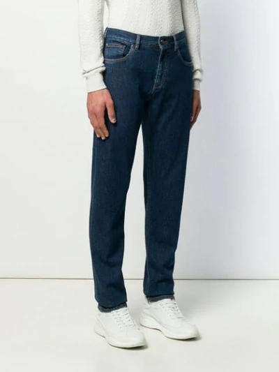 Shop Ermenegildo Zegna Straight Leg Jeans In Blue