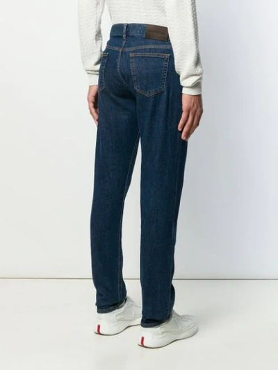 Shop Ermenegildo Zegna Straight Leg Jeans In Blue