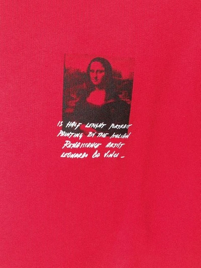 Shop Off-white Mona Lisa Print Sweatshirt In Red