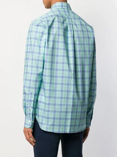 Shop Polo Ralph Lauren Button Down Checked Shirt In Green