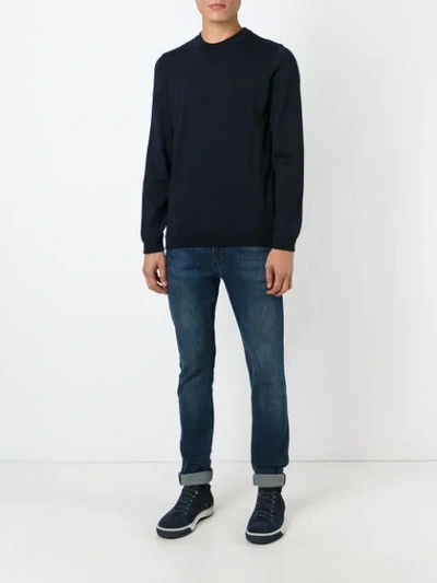Shop A Kind Of Guise Crew Neck Sweater In Blue