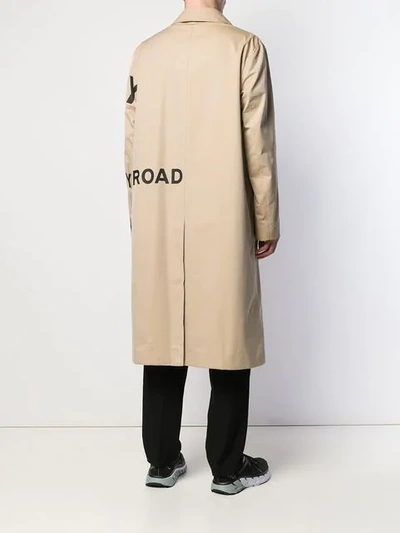 Shop Burberry Horseferry Logo Trench Coat In Neutrals