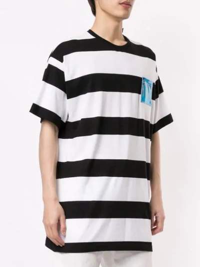 Shop N°21 Patch Striped T In Black