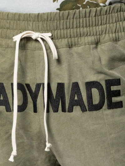 READYMADE LOGO PRINT TRACK PANTS - 绿色