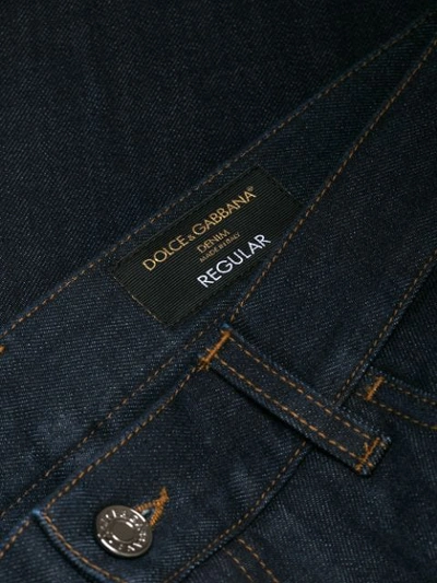 Shop Dolce & Gabbana Regular Fit Jeans In Blue