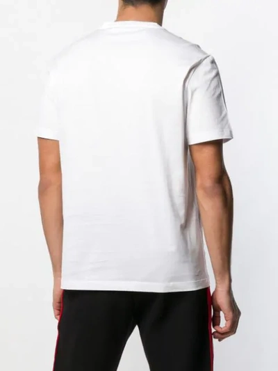 Shop Versace Logo T-shirt In White